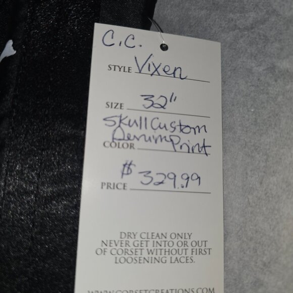 NWT 2X TIGHT LACING DAY OF DEAD SKULL CORSET - Picture 5 of 16